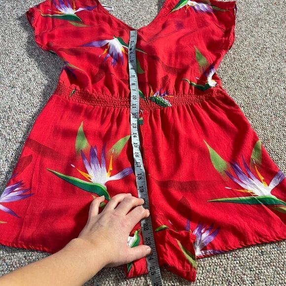 Vintage 1970s Floral Romper Jumpsuit - Picture 8 of 12